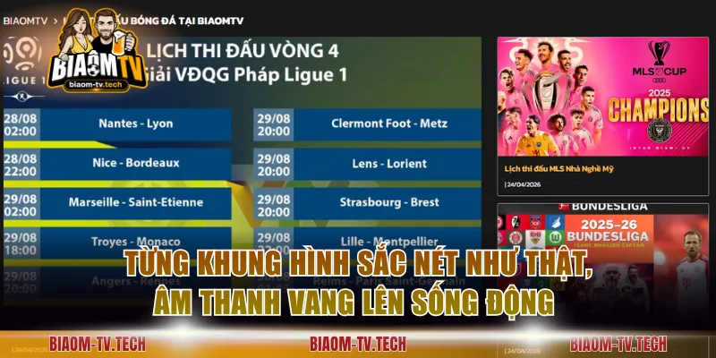 Từng khung hình sắc nét như thật, âm thanh vang lên sống động